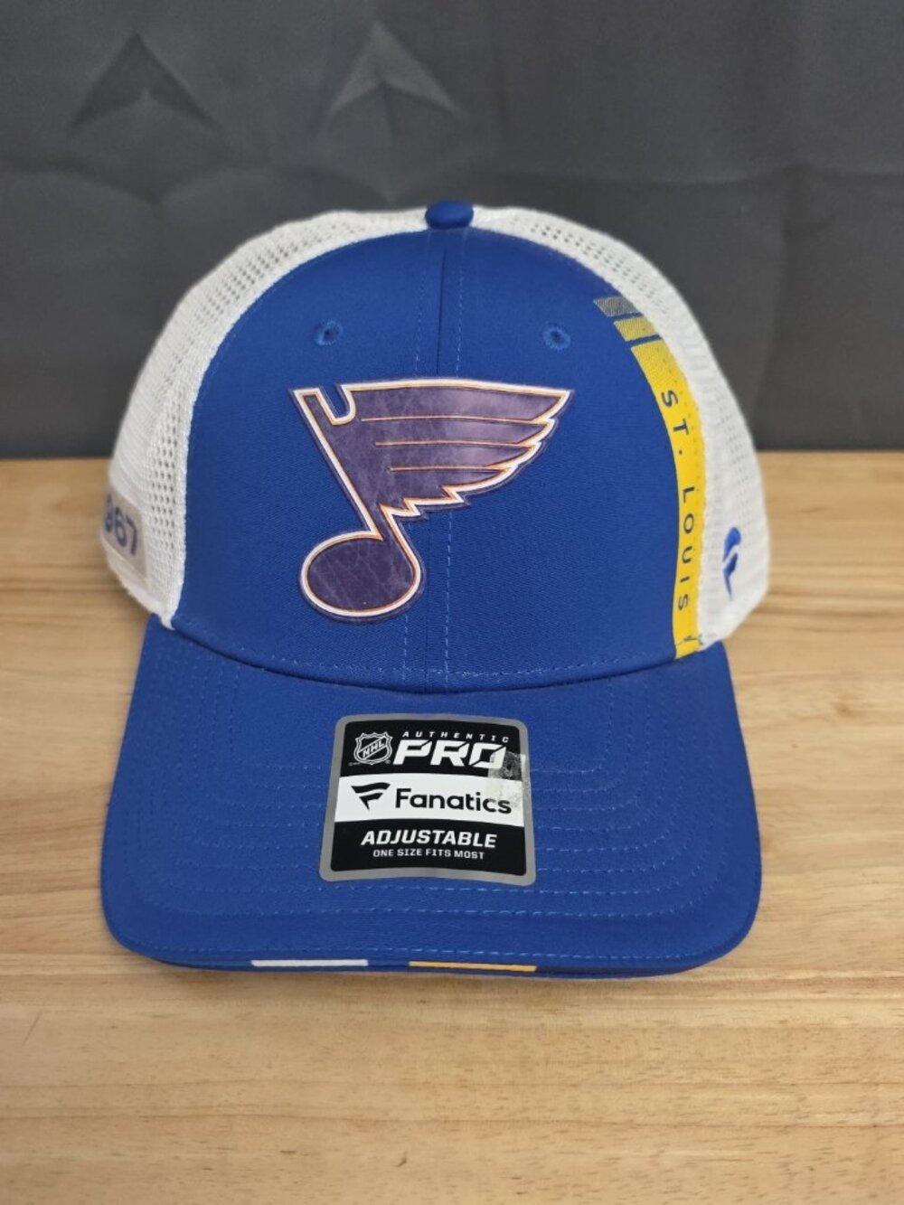 St. Louis Blues 2022 NHL Draft Authentic Pro Trucker Hat Adjustable NWT